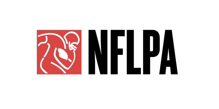 NFL Players Association logo with its red player emblem and black NFLPA wordmark.